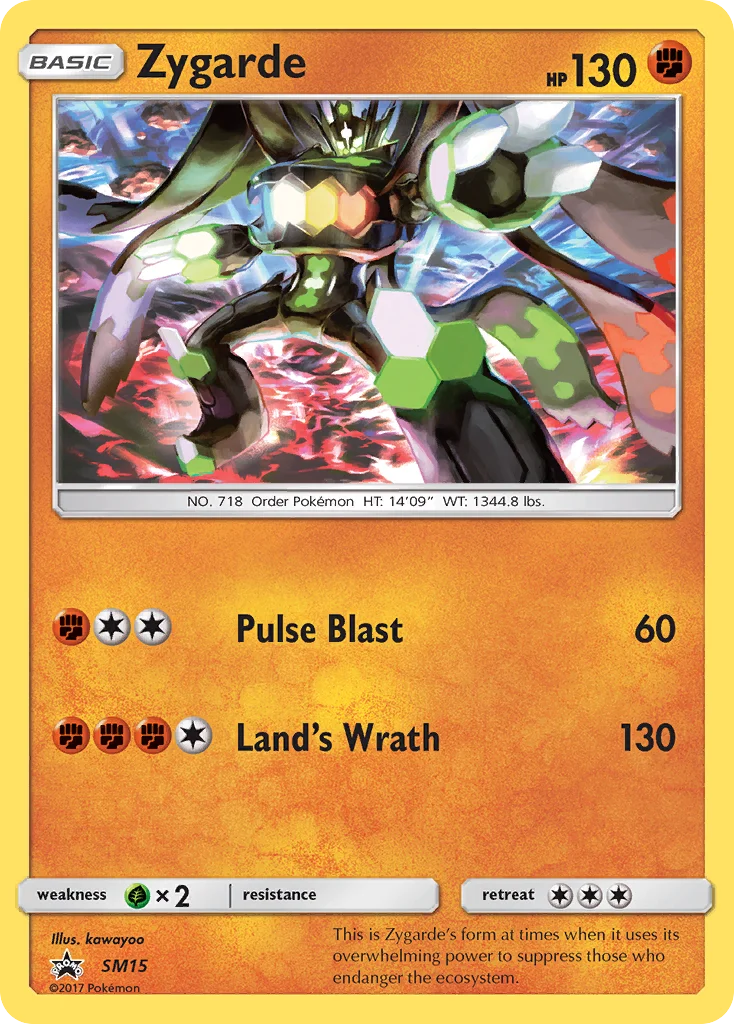 Zygarde Pokemon card