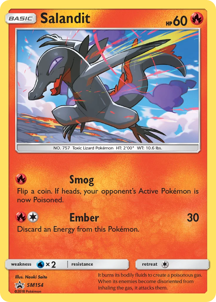 Salandit Pokemon card