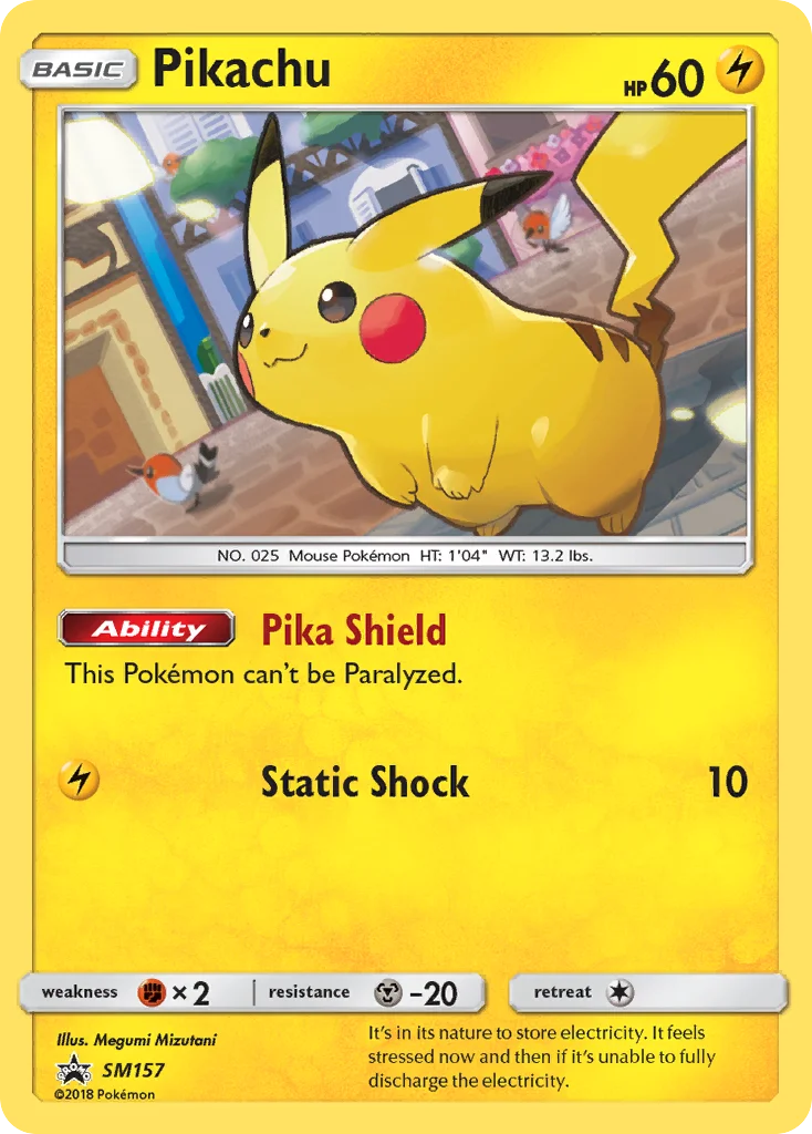 Pikachu Pokemon card