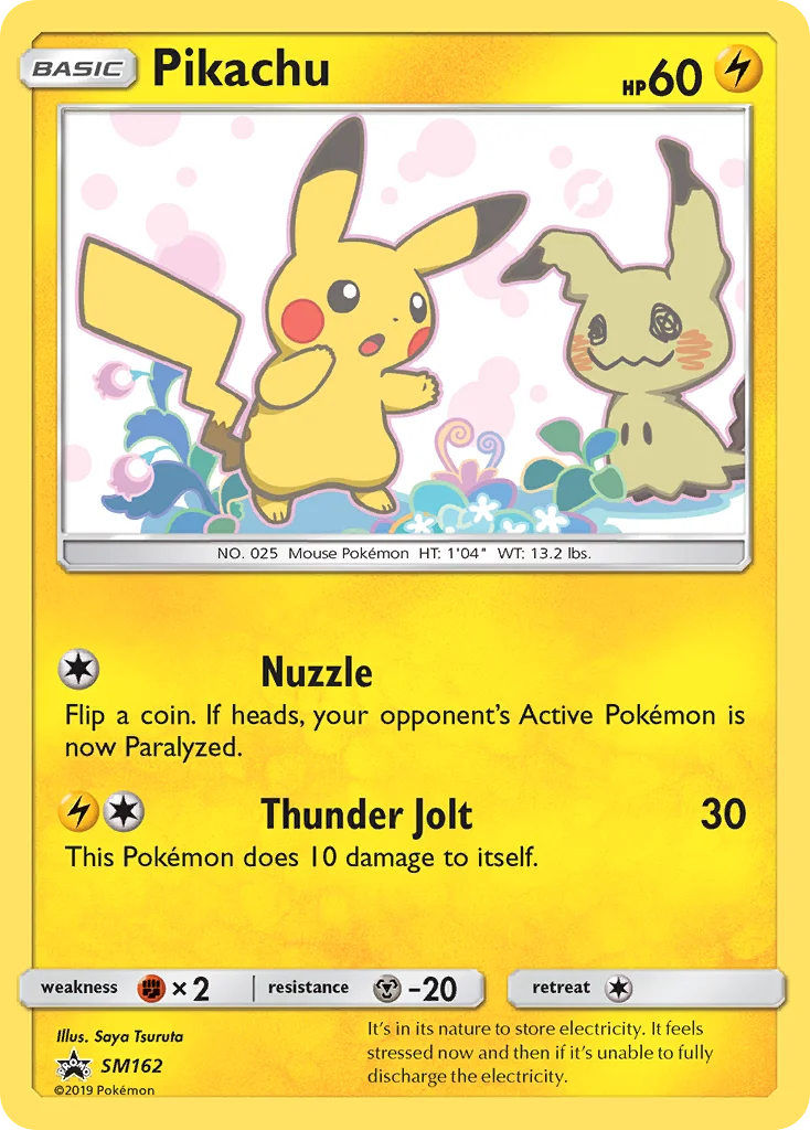 Pikachu Pokemon card