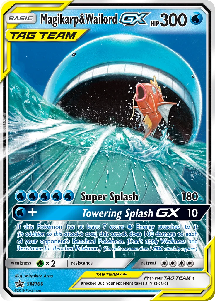 Magikarp & Wailord-GX Pokemon card