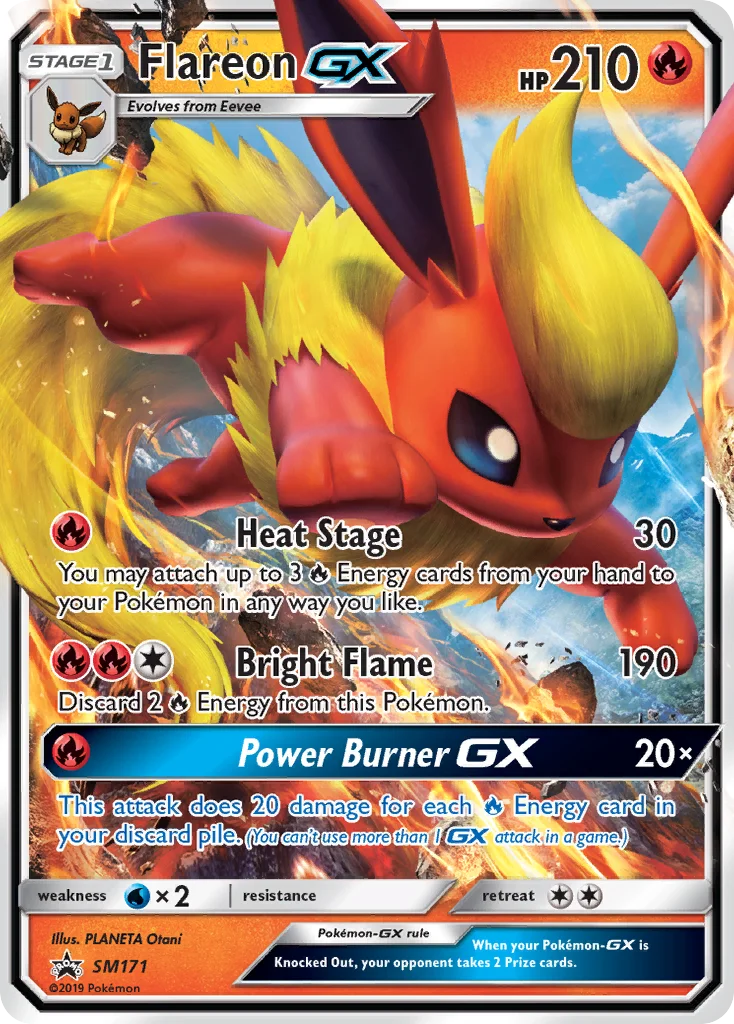Flareon-GX Pokemon card