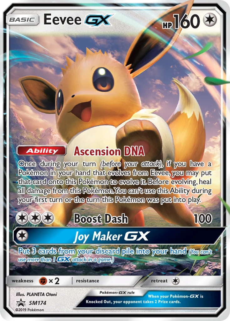 Eevee-GX Pokemon card