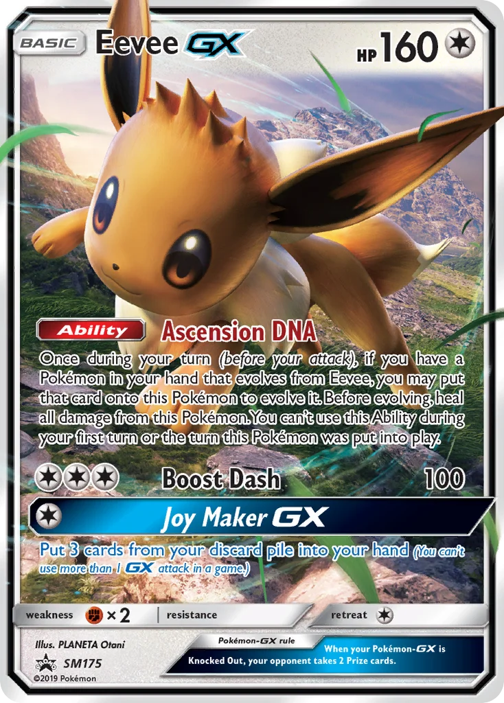 Eevee-GX Pokemon card