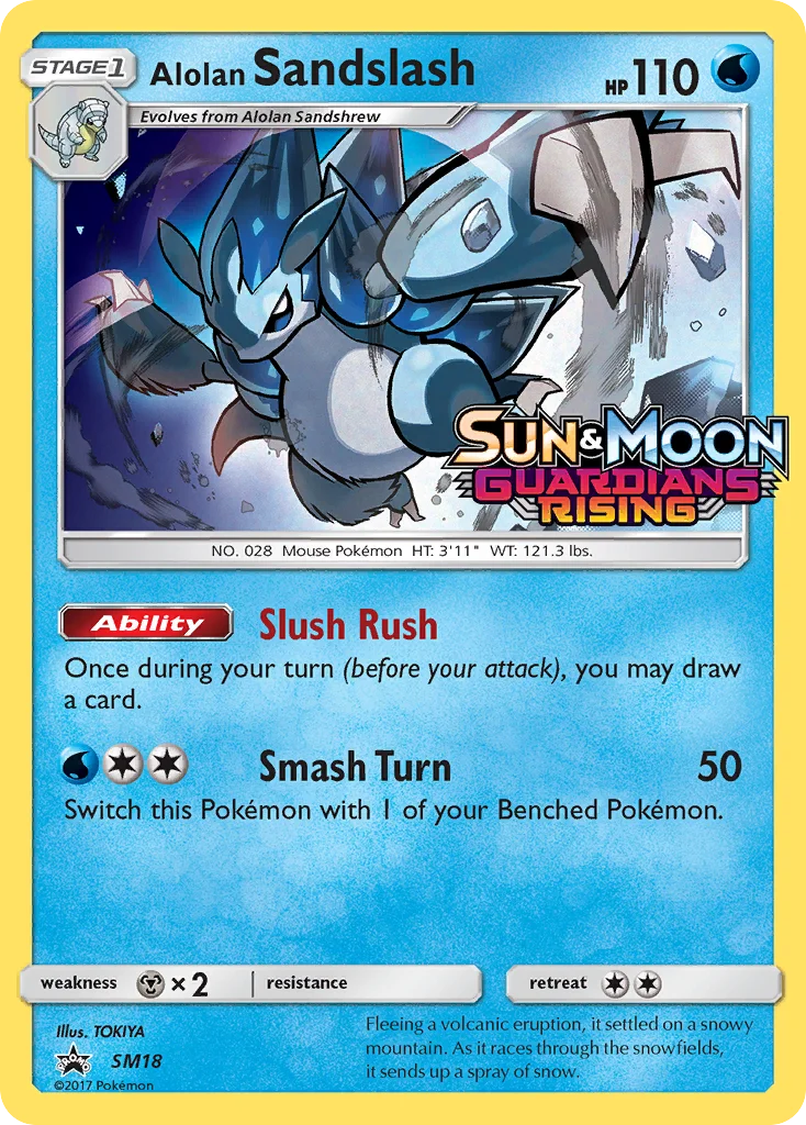 Alolan Sandslash Pokemon card