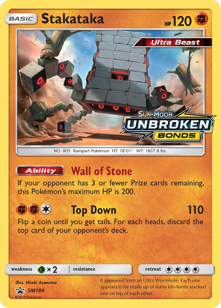 Stakataka Pokemon card
