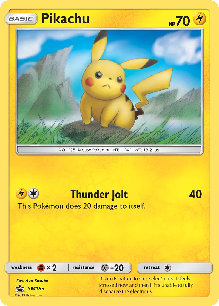 Pikachu Pokemon card