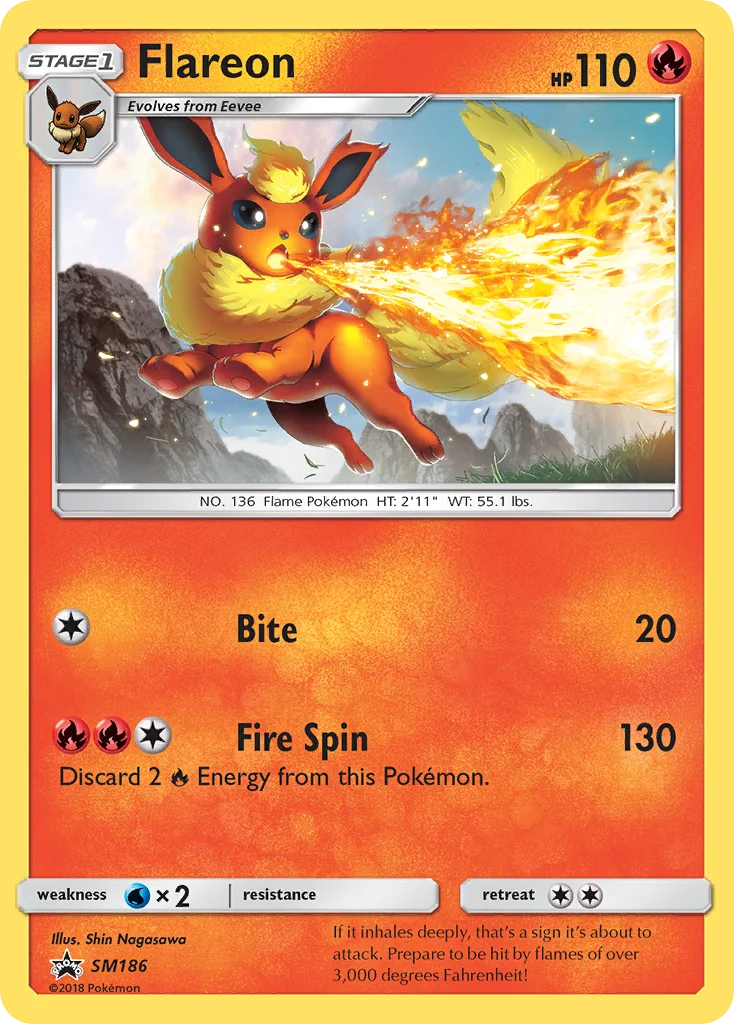 Flareon Pokemon card