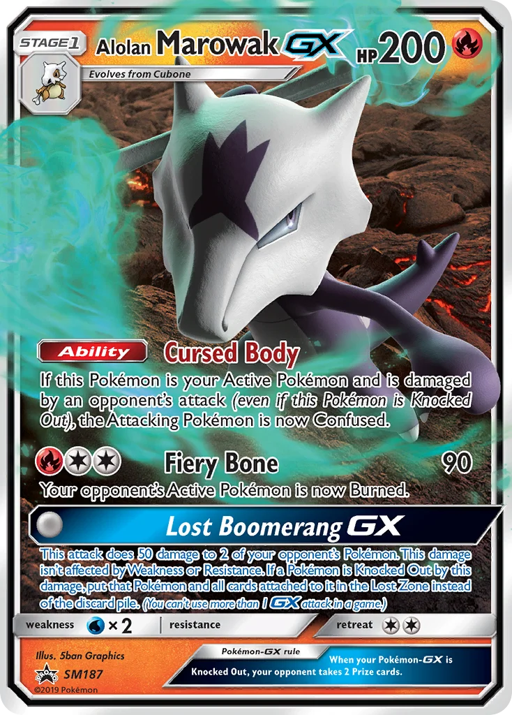 Alolan Marowak-GX Pokemon card