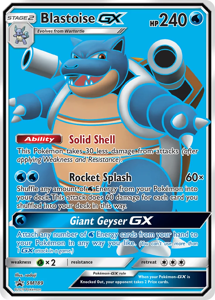 Blastoise-GX Pokemon card