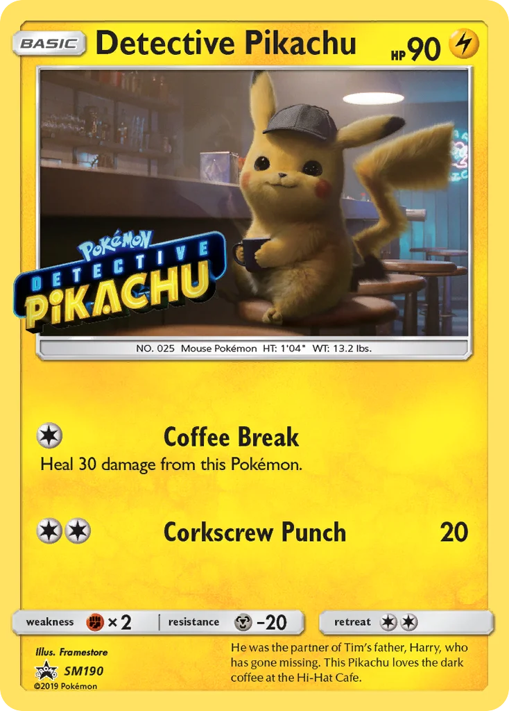 Detective Pikachu Pokemon card