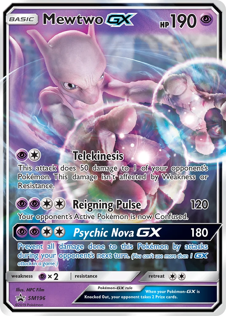 Mewtwo-GX Pokemon card