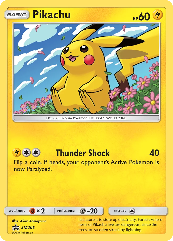 Pikachu Pokemon card
