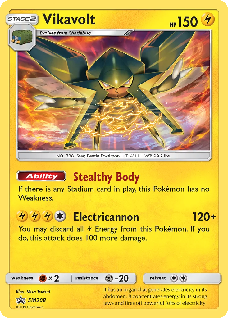 Vikavolt Pokemon card