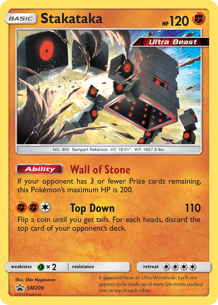 Stakataka Pokemon card