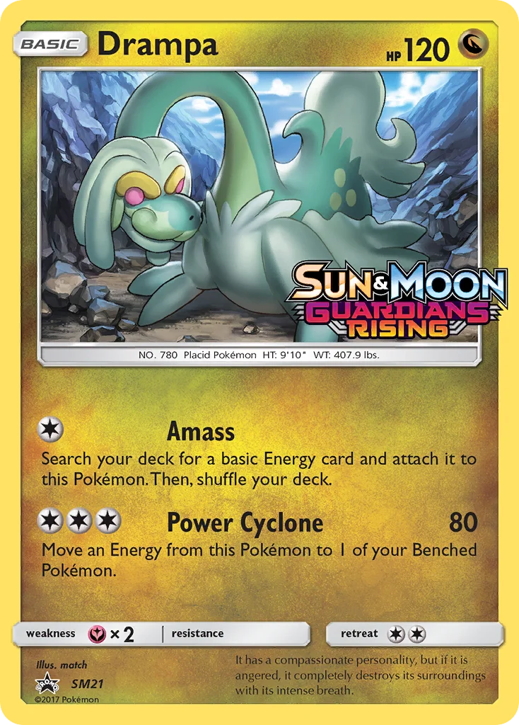 Drampa Pokemon card
