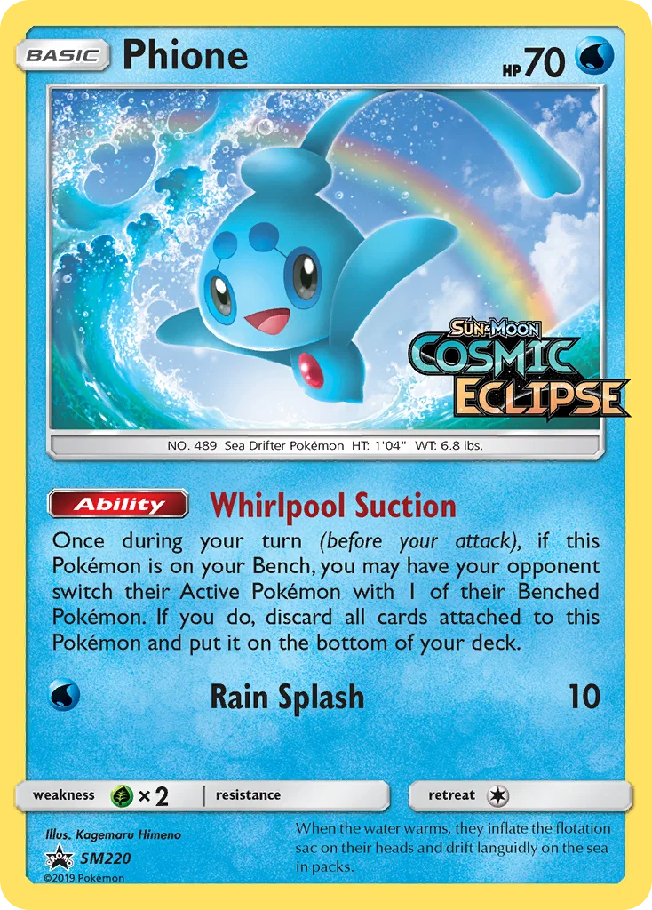 Phione Pokemon card