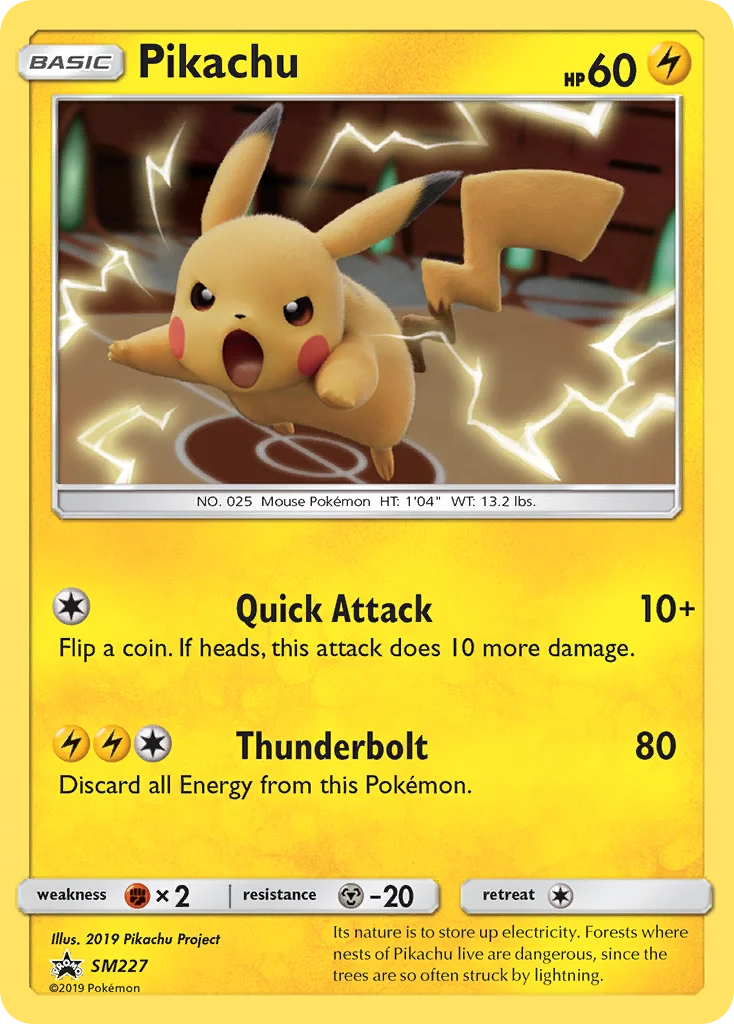 Pikachu Pokemon card