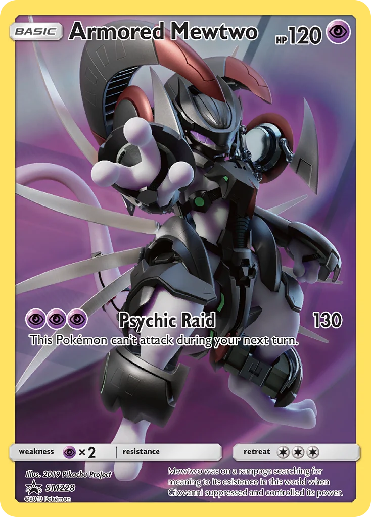 Armored Mewtwo Pokemon card