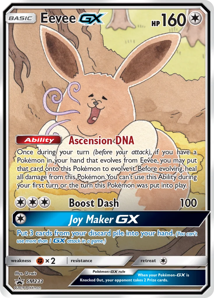 Eevee-GX Pokemon card