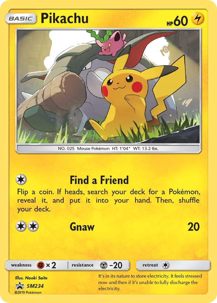 Pikachu Pokemon card