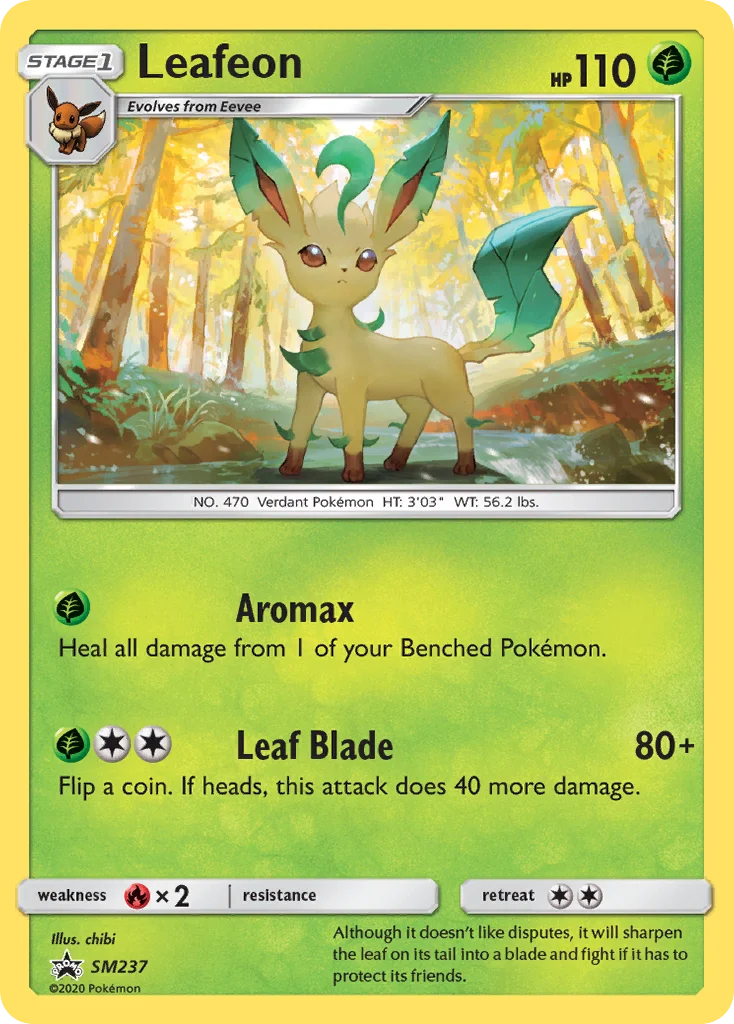 Leafeon Pokemon card