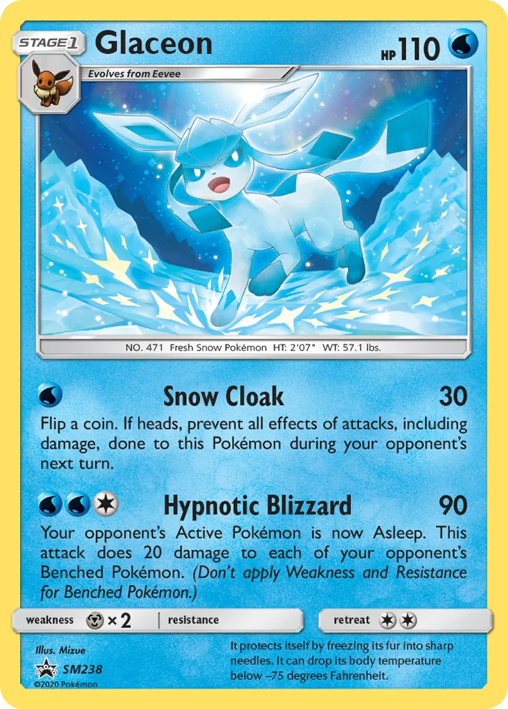 Glaceon Pokemon card