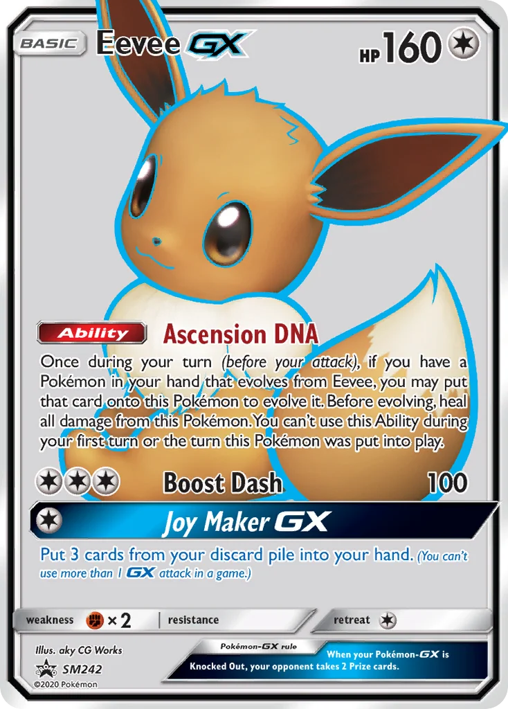Eevee-GX Pokemon card
