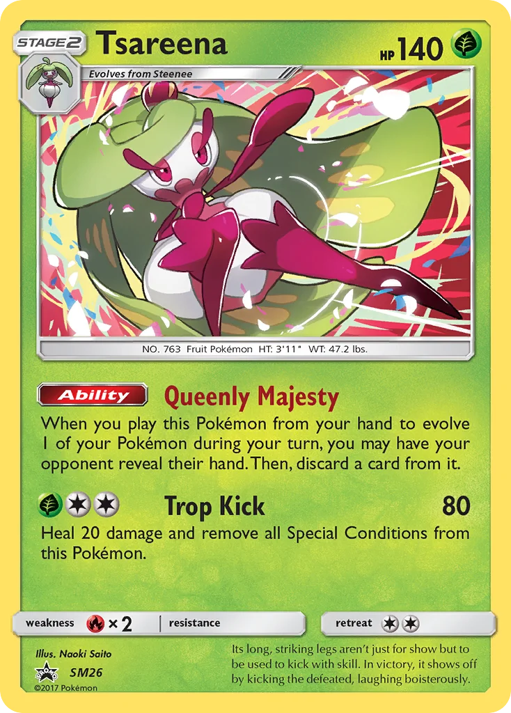 Tsareena Pokemon card