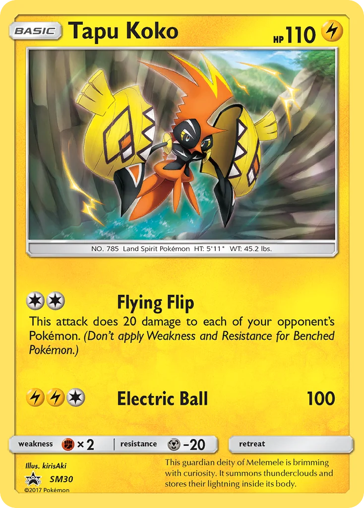 Tapu Koko Pokemon card