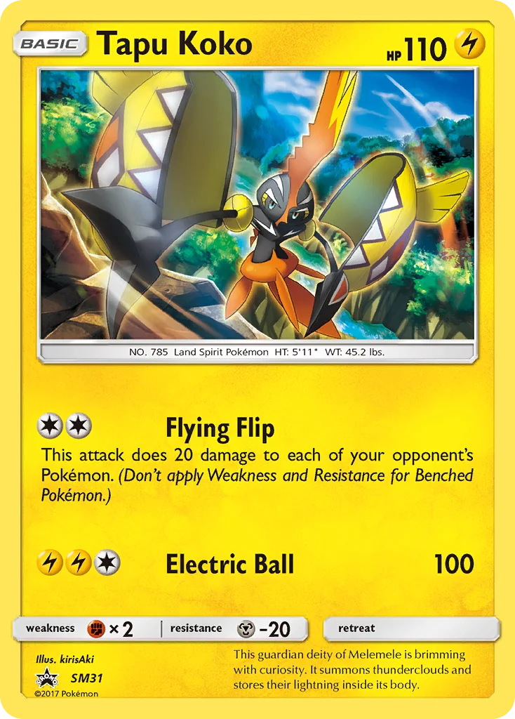 Tapu Koko Pokemon card
