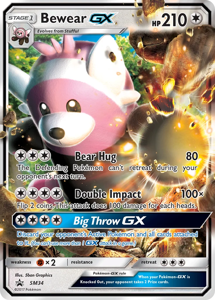 Bewear-GX Pokemon card