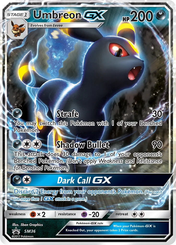 Umbreon-GX Pokemon card