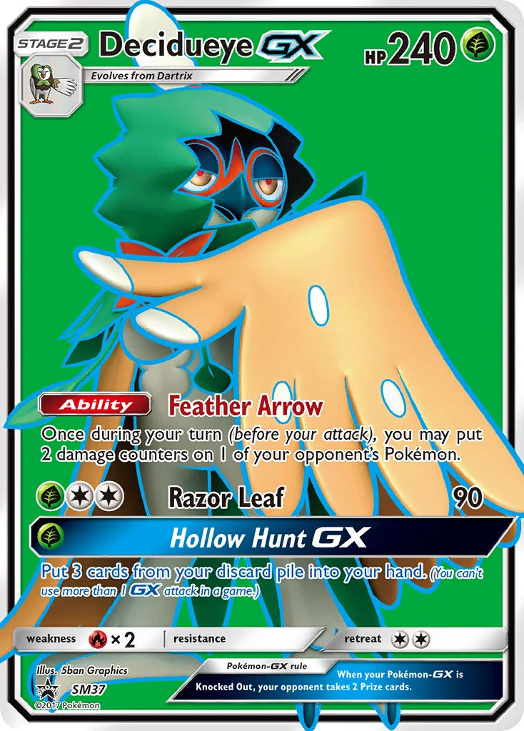 Decidueye-GX Pokemon card