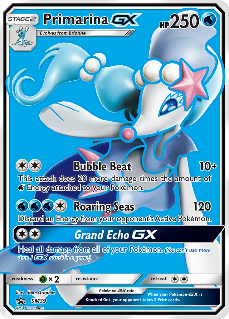 Primarina-GX Pokemon card