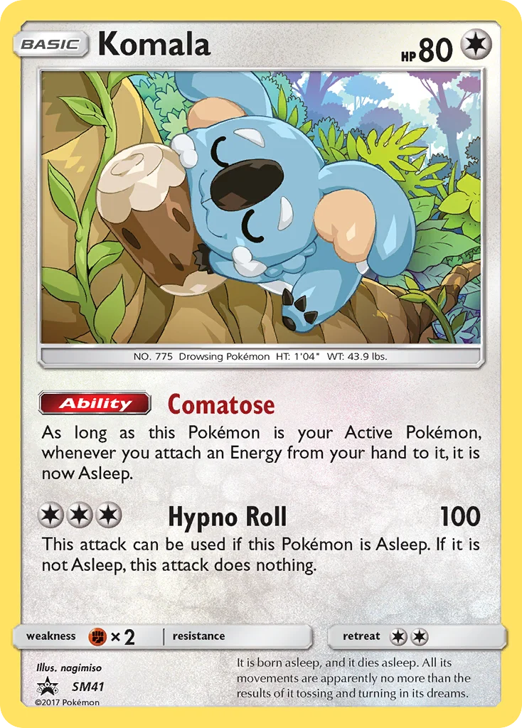 Komala Pokemon card