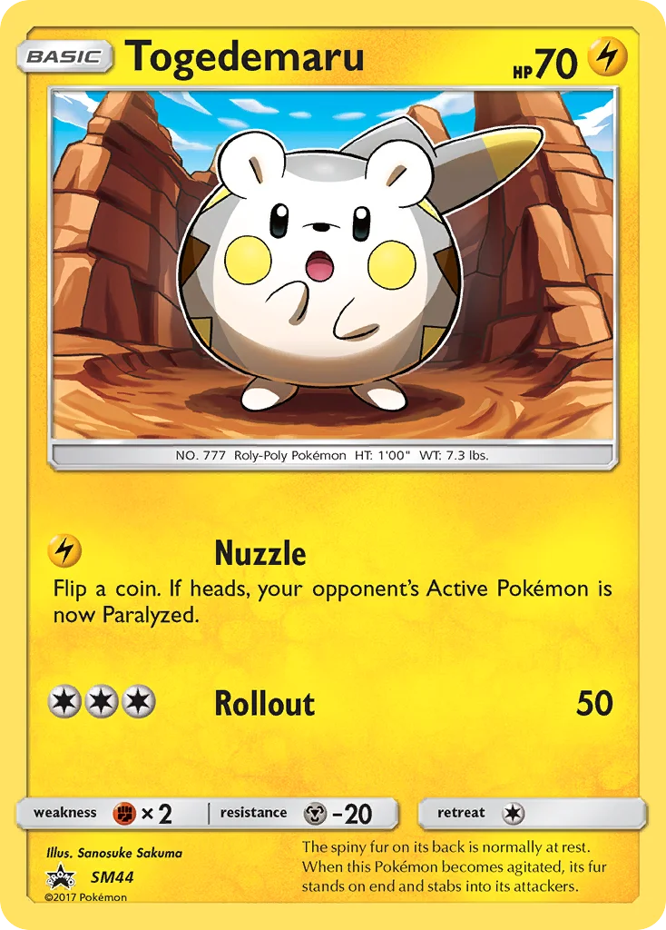 Togedemaru Pokemon card