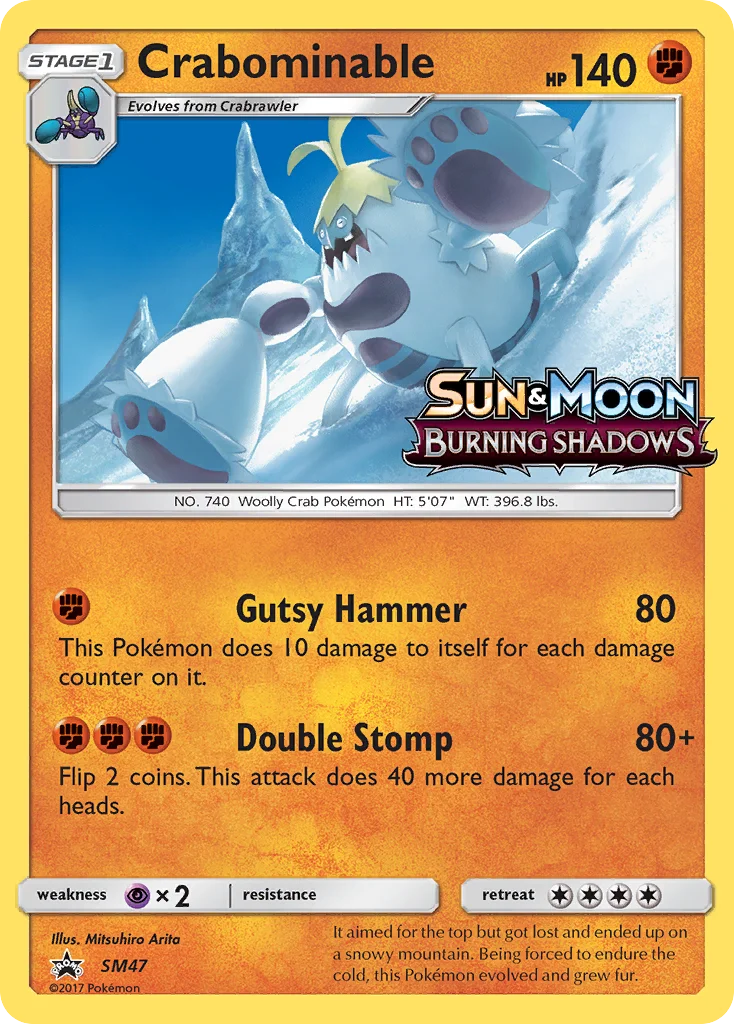 Crabominable Pokemon card