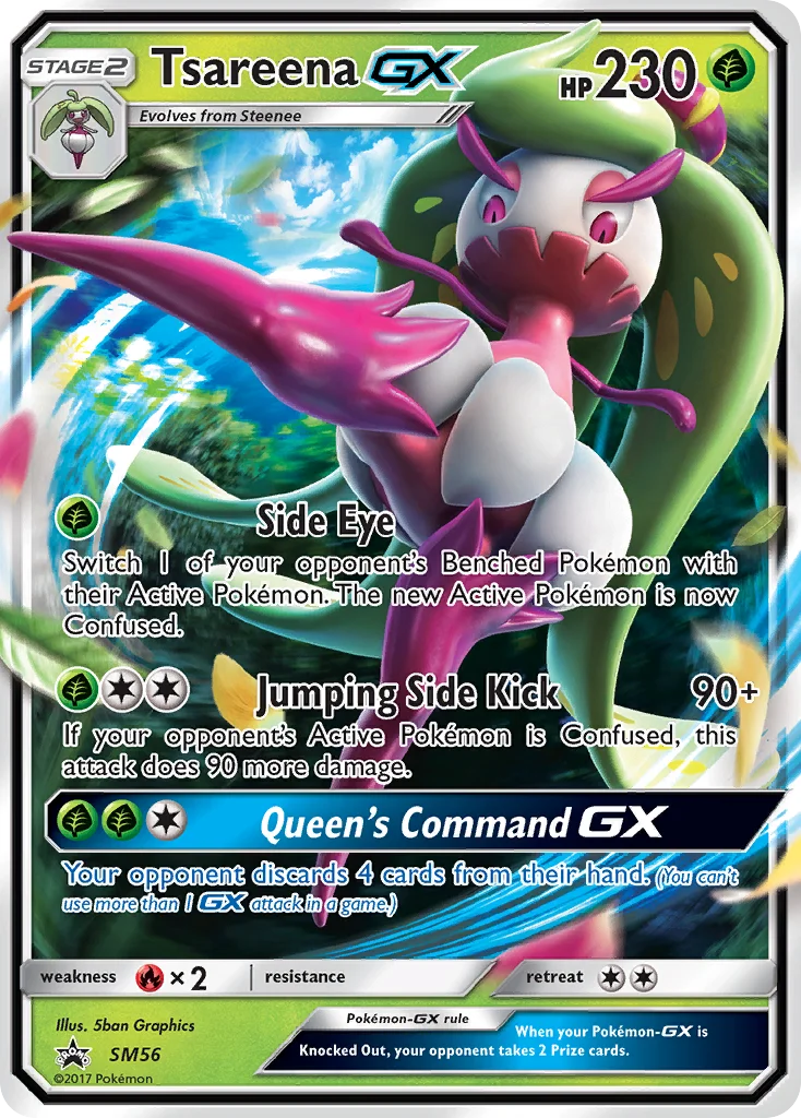 Tsareena-GX Pokemon card