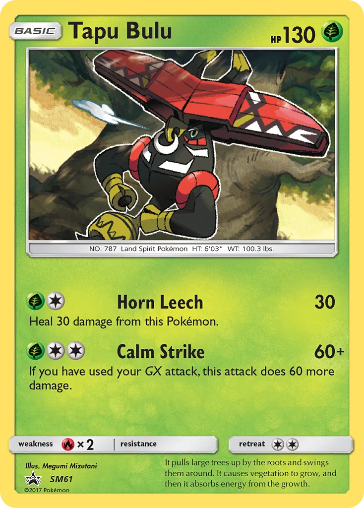 Tapu Bulu Pokemon card