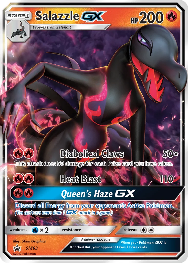 Salazzle-GX Pokemon card