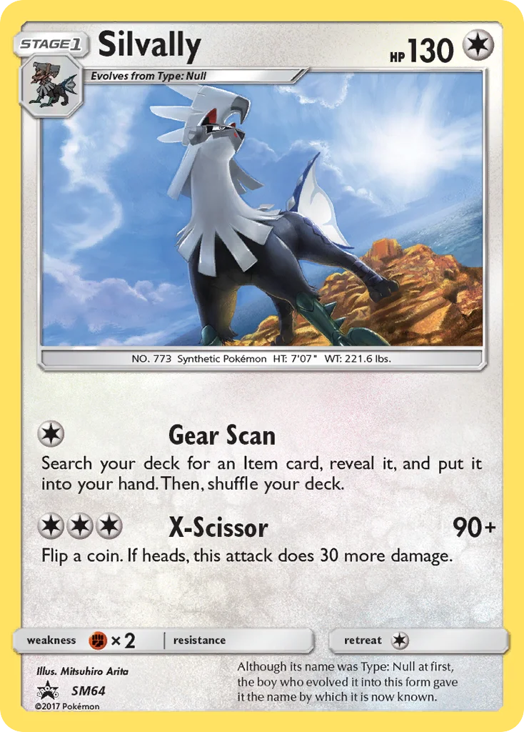 Silvally Pokemon card
