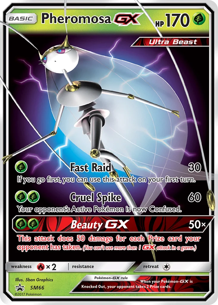 Pheromosa-GX Pokemon card