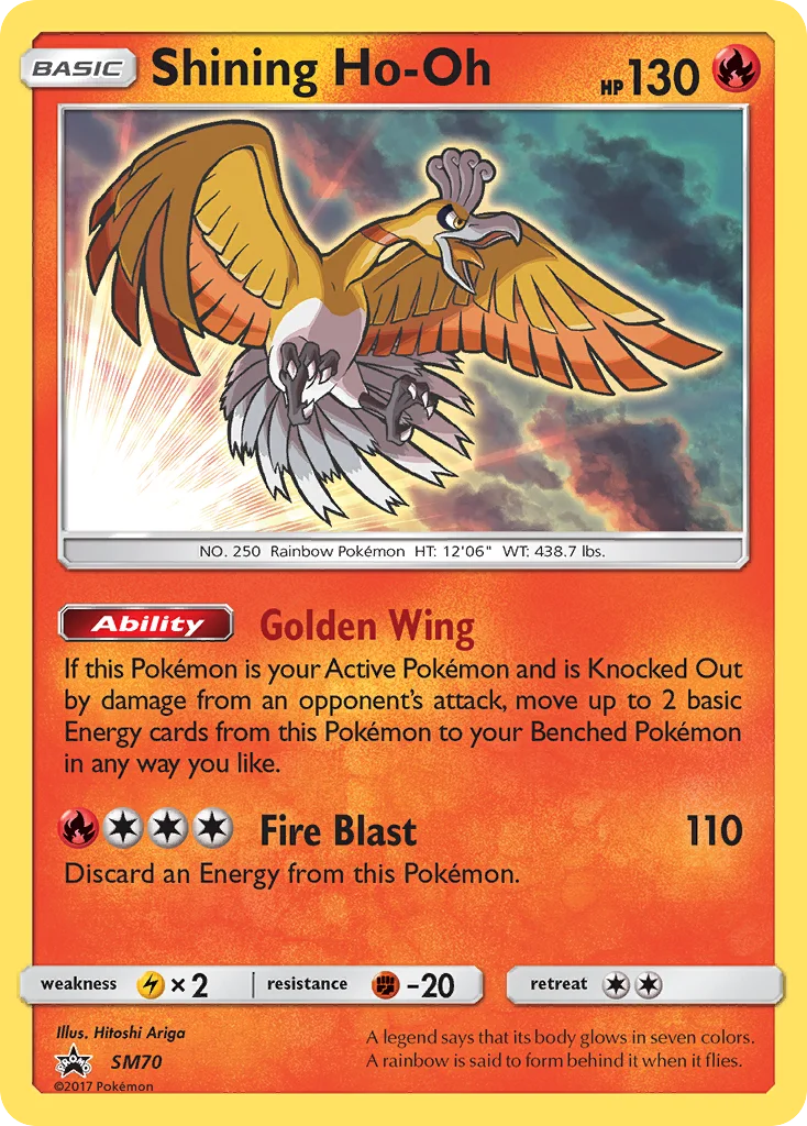 Shining Ho-Oh Pokemon card