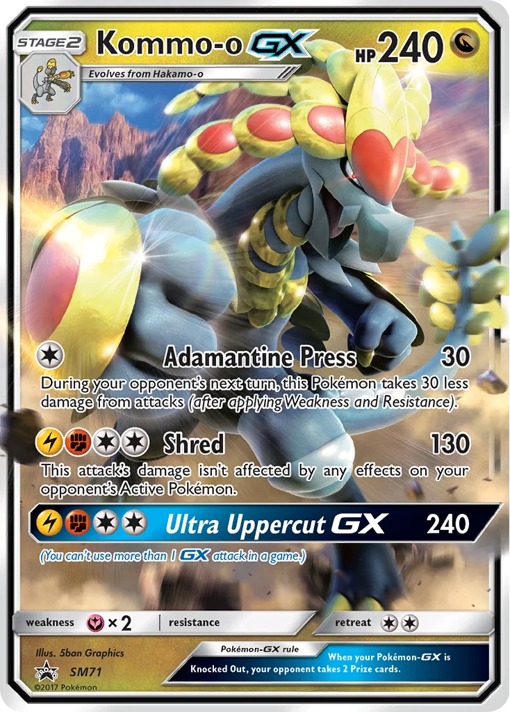 Kommo-o-GX Pokemon card