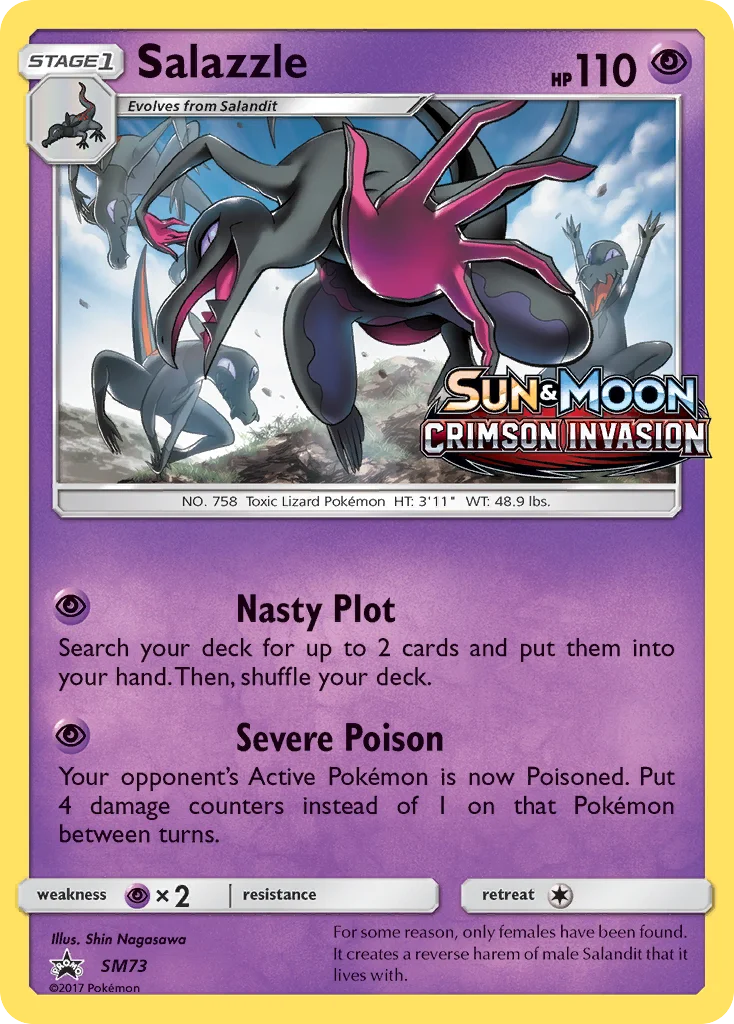 Salazzle Pokemon card