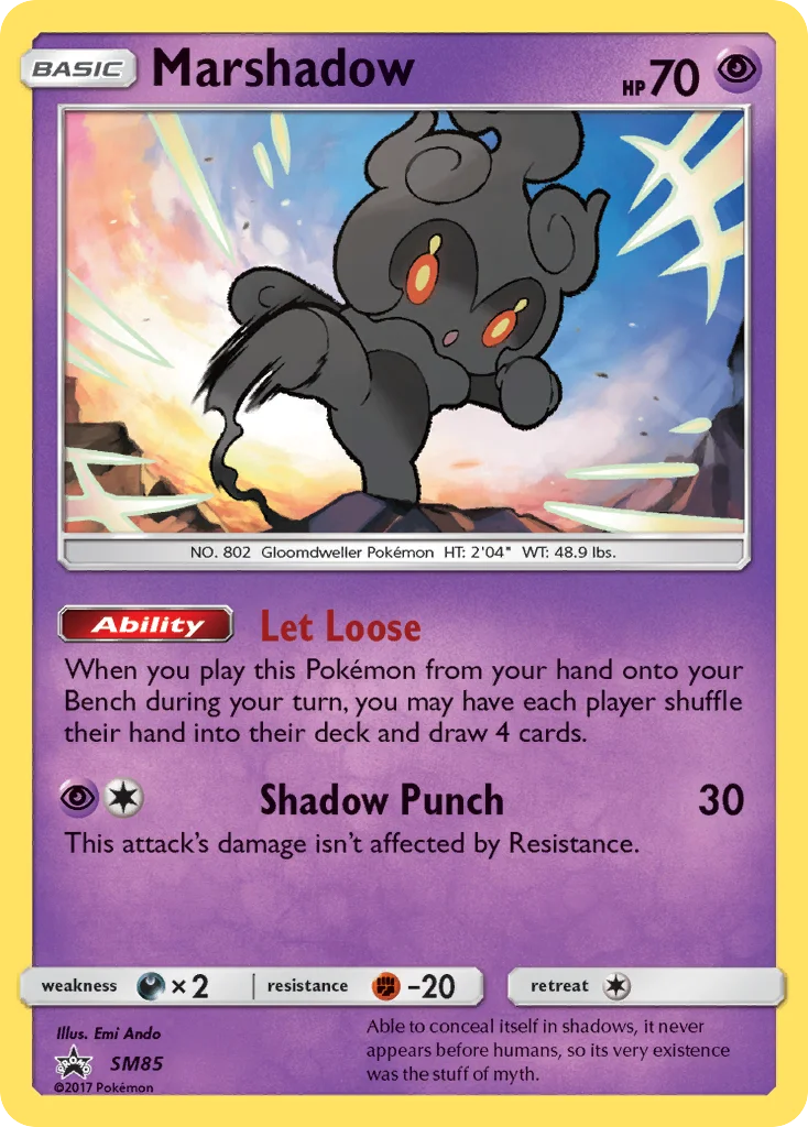 Marshadow Pokemon card