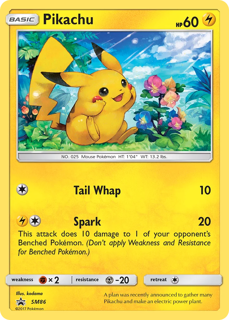 Pikachu Pokemon card