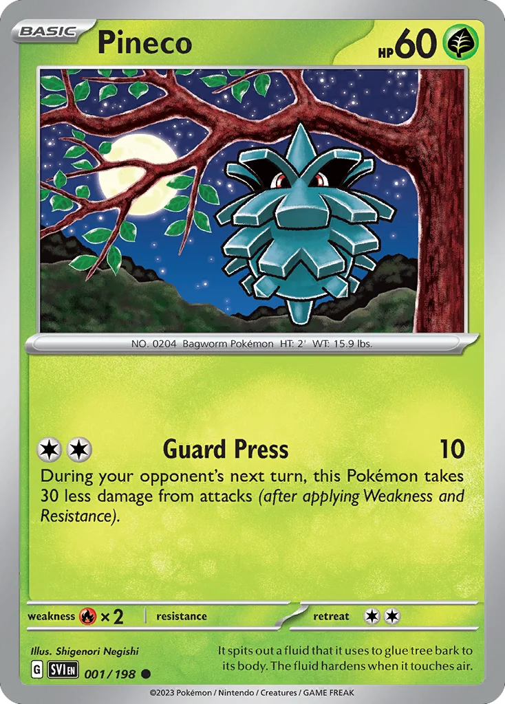 Pineco Pokemon card