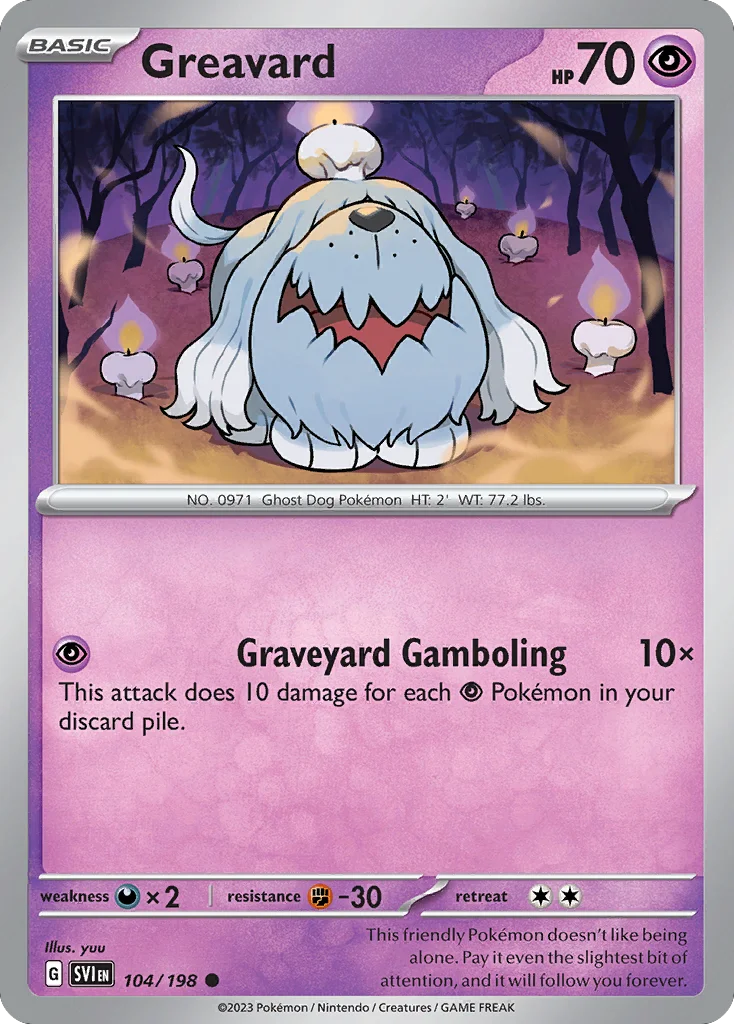 Greavard Pokemon card